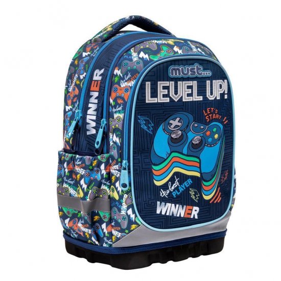 Σχολική Τσάντα Πλάτης Δημοτικού Must Unique Level Up