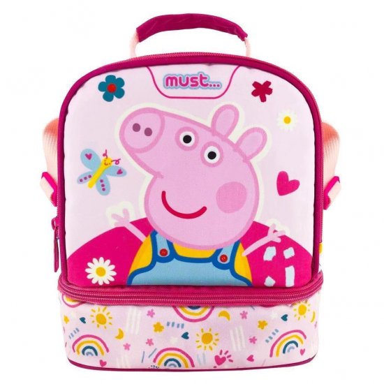 Must Yummy Ισοθερμικό Τσαντάκι Φαγητού Ώμου Peppa Pig 20 x 12 x 24cm